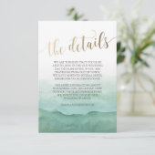 Bruiloft informatie Kaart (Staand voorkant)