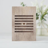 Bruiloft Informatie Kaarten in Rustieke Stijl (Staand voorkant)