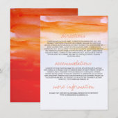 Bruiloft informatie kaarten - romantische waterver (Voorkant / Achterkant)