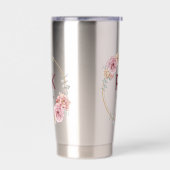 Bruiloft Initialen ingelijst gepersonaliseerde bru Geïsoleerde Drinkbeker (Links)