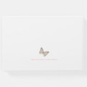 Bruiloft inkten kunst vlinders wervelingen gastenboek (Achterkant)