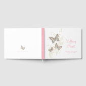 Bruiloft inkten kunst vlinders wervelingen gastenboek (Volledig)