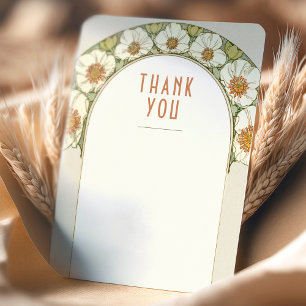 Bruiloft Inlaykaart Bedankt Art Nouveau Kaart