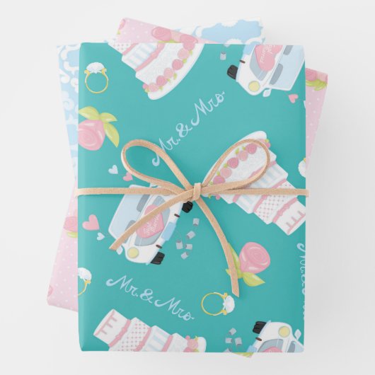 bruiloft inpakpapier vel (In situ)