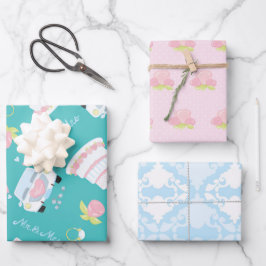 bruiloft inpakpapier vel