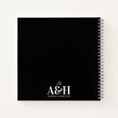 Bruiloft Journal Custom Monogram Planning Notitieb Notitieboek (Achterkant)