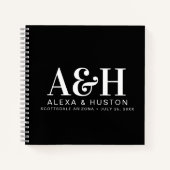 Bruiloft Journal Custom Monogram Planning Notitieb Notitieboek (Voorkant)