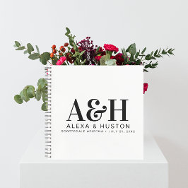 Bruiloft Journal Custom Monogram Planning Notitieb Notitieboek