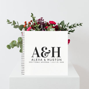 Bruiloft Journal Custom Monogram Planning Notitieb Notitieboek