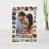 Bruiloft Jubileum aangepaste collage | Foto Kaart (Voorkant)