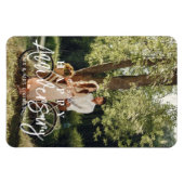 Bruiloft Jubileum aangepaste fotomagneet Magneet (Horizontaal)