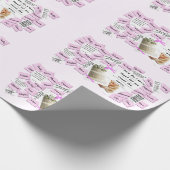 Bruiloft Jubileum Celebration Wrapping Papier (Hoek)