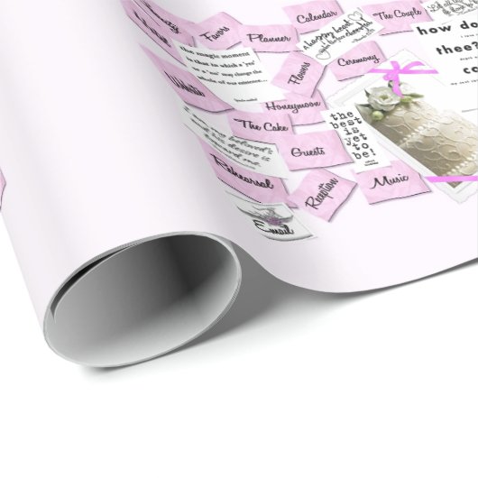 Bruiloft Jubileum Celebration Wrapping Papier (Rol Hoek)