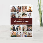 Bruiloft Jubileum Collage aanpassen | Foto Kaart (Voorkant)