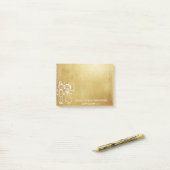 Bruiloft Jubileum dank u Grungy Gold Post-it® Notes (Op bureau)