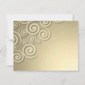 Bruiloft Jubileum Diner Formele uitnodiging (Achterkant)