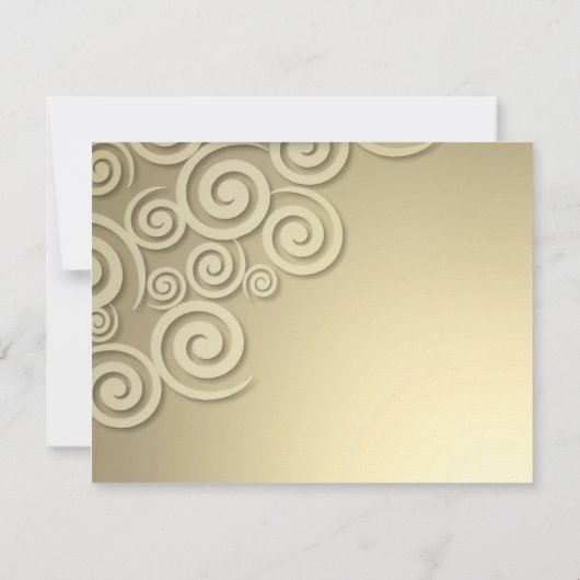 Bruiloft Jubileum Diner Party Formele Uitnodiging (Achterkant)