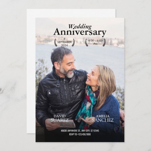 Bruiloft Jubileum film poster foto Kaart (Voorkant / Achterkant)