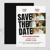 Bruiloft Jubileum film poster foto Save The Date (Voorkant / Achterkant)