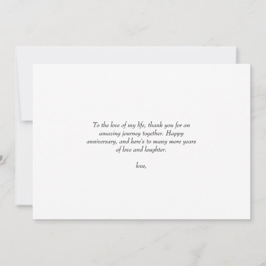 Bruiloft Jubileum Foto | Collage Wenskaart (Achterkant)