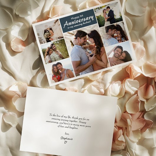 Bruiloft Jubileum Foto | Collage Wenskaart