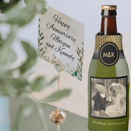 Bruiloft Jubileum Foto Mini Vonkwijn Flesjeskoeler