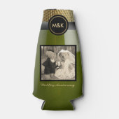 Bruiloft Jubileum Foto Mini Vonkwijn Flesjeskoeler (Voorkant)