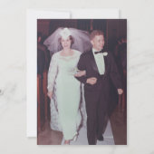 Bruiloft Jubileum & foto - Sage Green Modern Kaart (Achterkant)