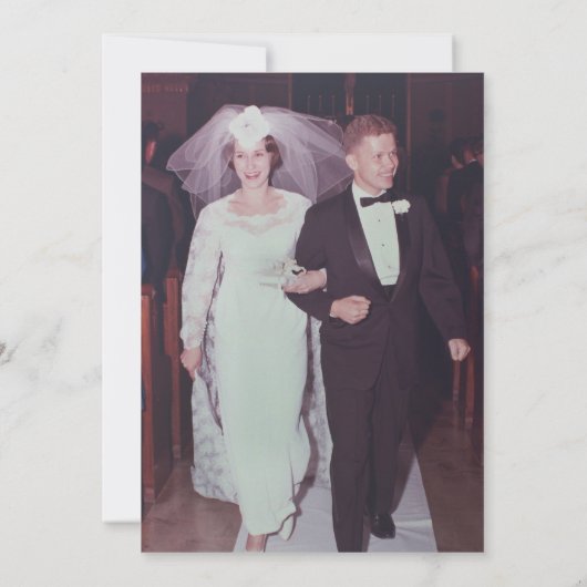 Bruiloft Jubileum & foto - Sage Green Modern Kaart (Achterkant)