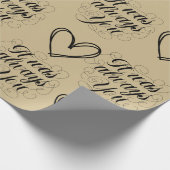 Bruiloft Jubileum Goud Thema Cadeaupapier (Hoek)