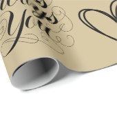 Bruiloft Jubileum Goud Thema Cadeaupapier (Rol Hoek)