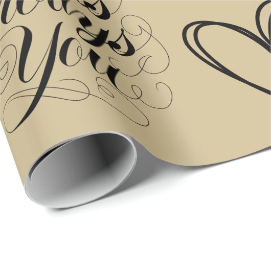 Bruiloft Jubileum Goud Thema Cadeaupapier (Rol Hoek)