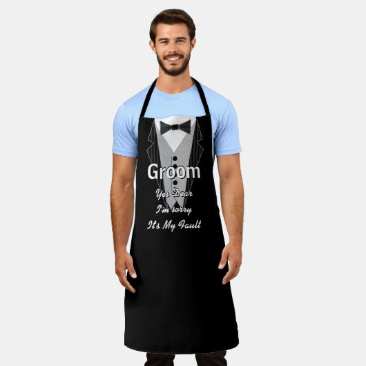 Bruiloft Jubileum Ja Lieve ik het spijt het mijn s Schort (Gedragen)