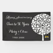 Bruiloft Jubileum, jubileumfeest banner (Horizontaal)