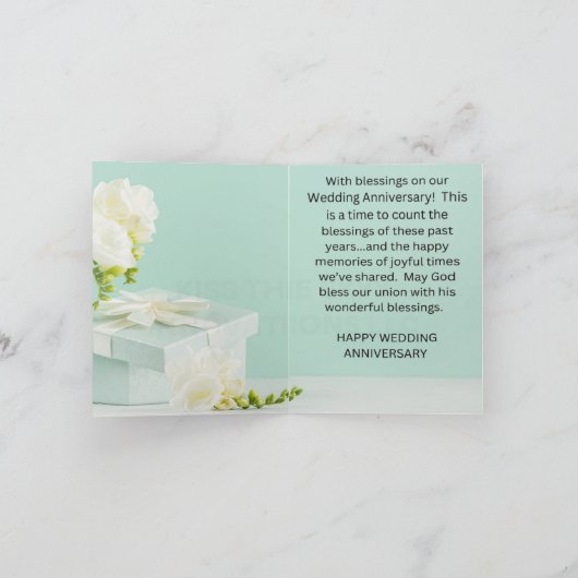 BRUILOFT JUBILEUM KAART 2 (Binnen)