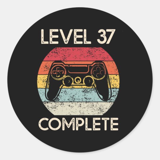 Bruiloft Jubileum Koppels Man Gamer Funny Ma Ronde Sticker (Voorkant)