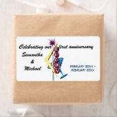 Bruiloft Jubileum Las Vegas Wijnlabels Etiket (Insitu)