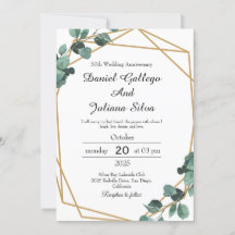 Bruiloft Jubileum Met Levendig Smaragdgroen 