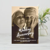 Bruiloft Jubileum  moderne foto Kaart (Staand voorkant)
