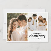 Bruiloft Jubileum Moderne fotokaart (Voorkant)