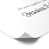 Bruiloft Jubileum Paar Hart Foto Collage Poster (Hoek)