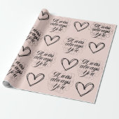 Bruiloft Jubileum Roos Thema Cadeaupapier (Uitgerold)