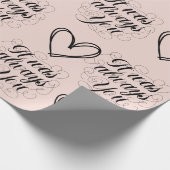 Bruiloft Jubileum Roos Thema Cadeaupapier (Hoek)