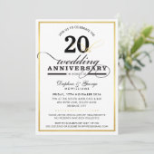 BRUILOFT JUBILEUM stijlvol jaar elegant goud zwart Kaart (Staand voorkant)