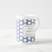 Bruiloft Jubileum string van parels mok in de mari (Voorkant rechts)