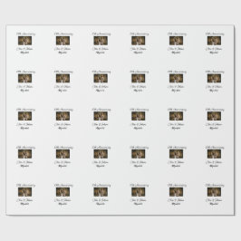 Bruiloft Jubileum toevoegen naam jaar afbeelding t Cadeaupapier