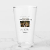 Bruiloft Jubileum toevoegen naam jaar afbeelding t Glas (Achterkant)