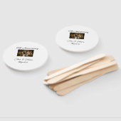 Bruiloft Jubileum toevoegen naam jaar afbeelding t Handwaaier (Niet-gemonteerd)