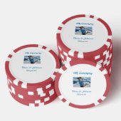 Bruiloft Jubileum toevoegen naam jaar afbeelding t Poker Chips (Opstapeling)
