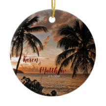 Bruiloft Jubileum Tropical Sunset Beach Custom